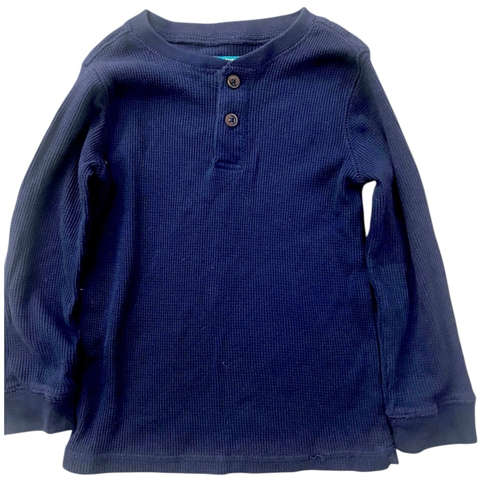 Garanimals Dark Blue Long Sleeve Henley Shirt